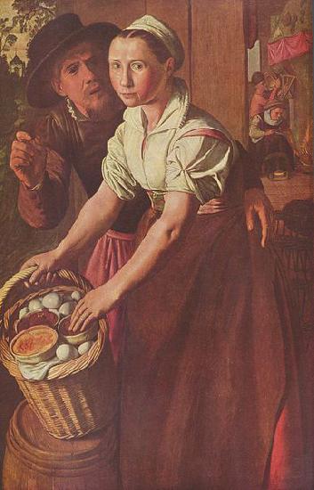 Joachim Beuckelaer Die Eierhandlerin oil painting image